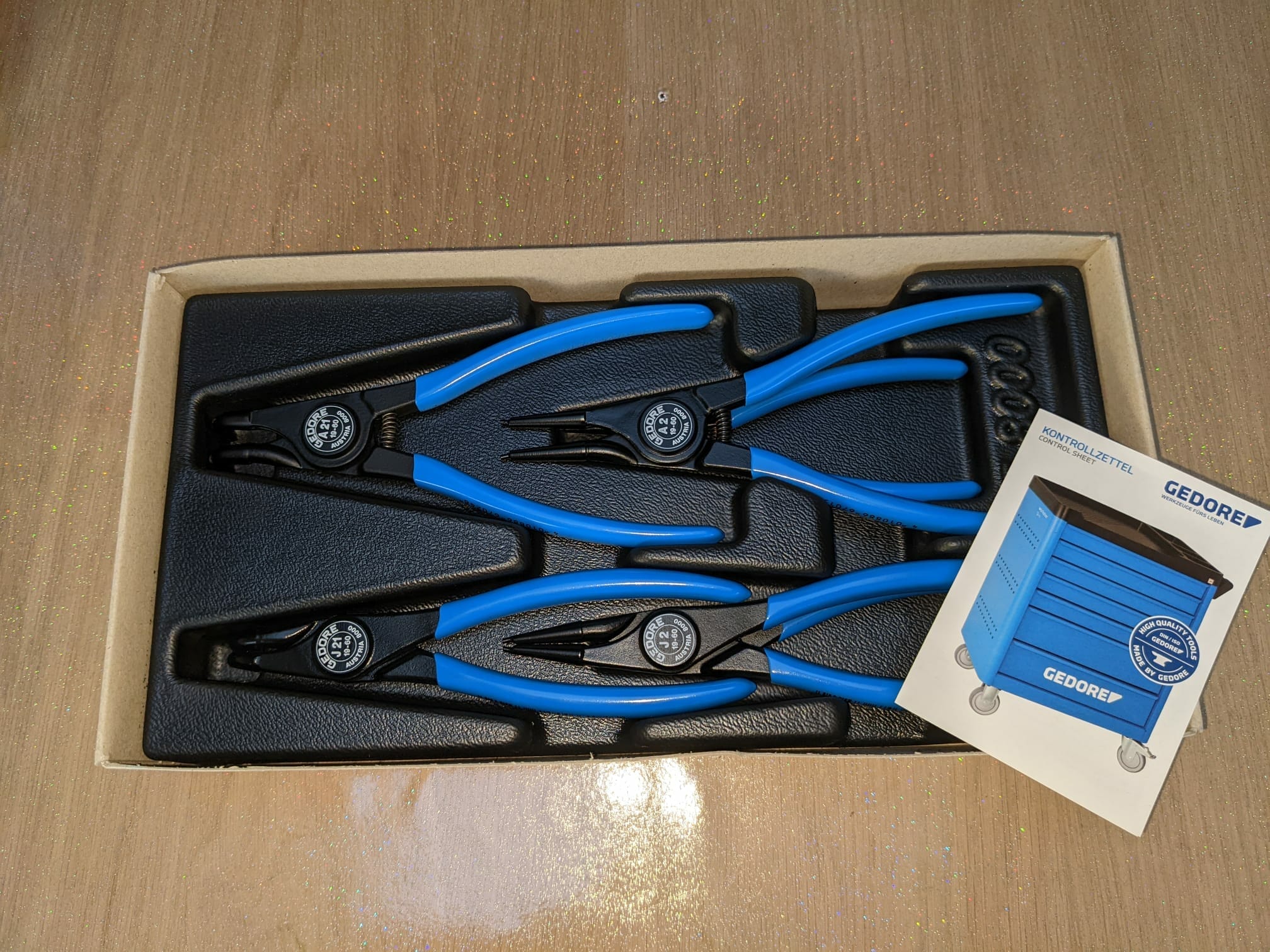 Gedore S 8000 JE Circlip Plier 4-Piece Set